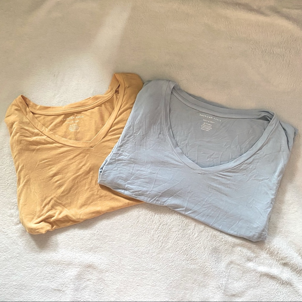 American Eagle Soft & Sexy V-neck Oversized T shirt (bundle)